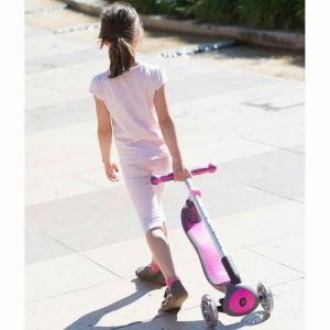 Самокат Globber My Free Fold Up Elite (рожевий)