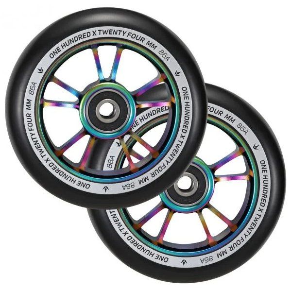 Колесо для трюкового самокату Blunt Wheel 100mm 10 Spokes (oil slick)