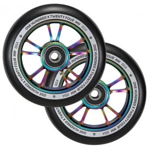 Колесо для трюкового самоката Blunt Wheel 100mm 10 Spokes (oil slick)