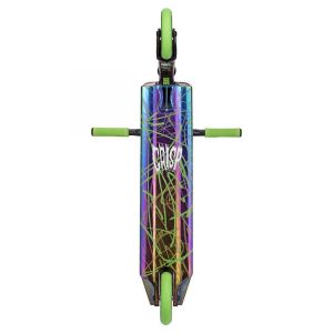 Трюковой самокат Crisp Scooters Surge Chrome Black Green
