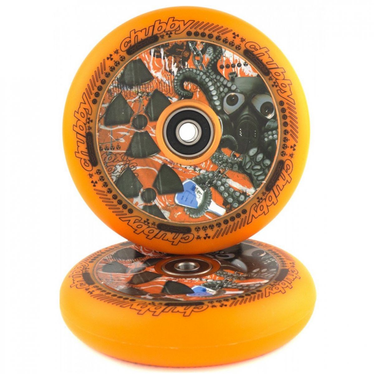 Колесо для трюкового самокату Chubby Lab Radioactive Orange 110mm Pro Scooter Wheel