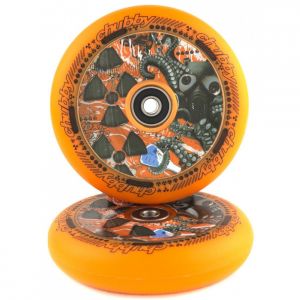 Колесо для трюкового самокату Chubby Lab Radioactive Orange 110mm Pro Scooter Wheel