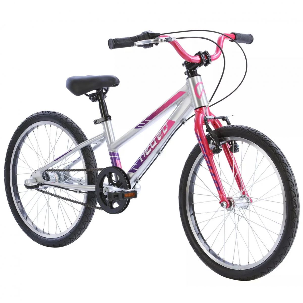 Велосипед 20" Apollo Neo 3i girls (Brushed Alloy - Pink - Purple Fade)