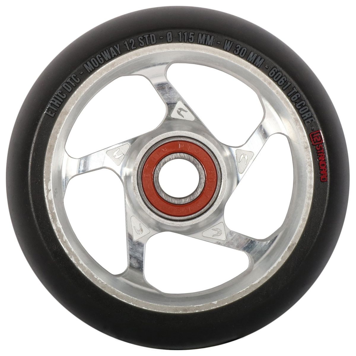 Колесо для трюкового самокату Ethic Mogway 12STD 115mm Pro Scooter Wheel (Black-raw)