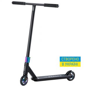Трюковой самокат AXEL Shadow M-size (Black-neochrome)