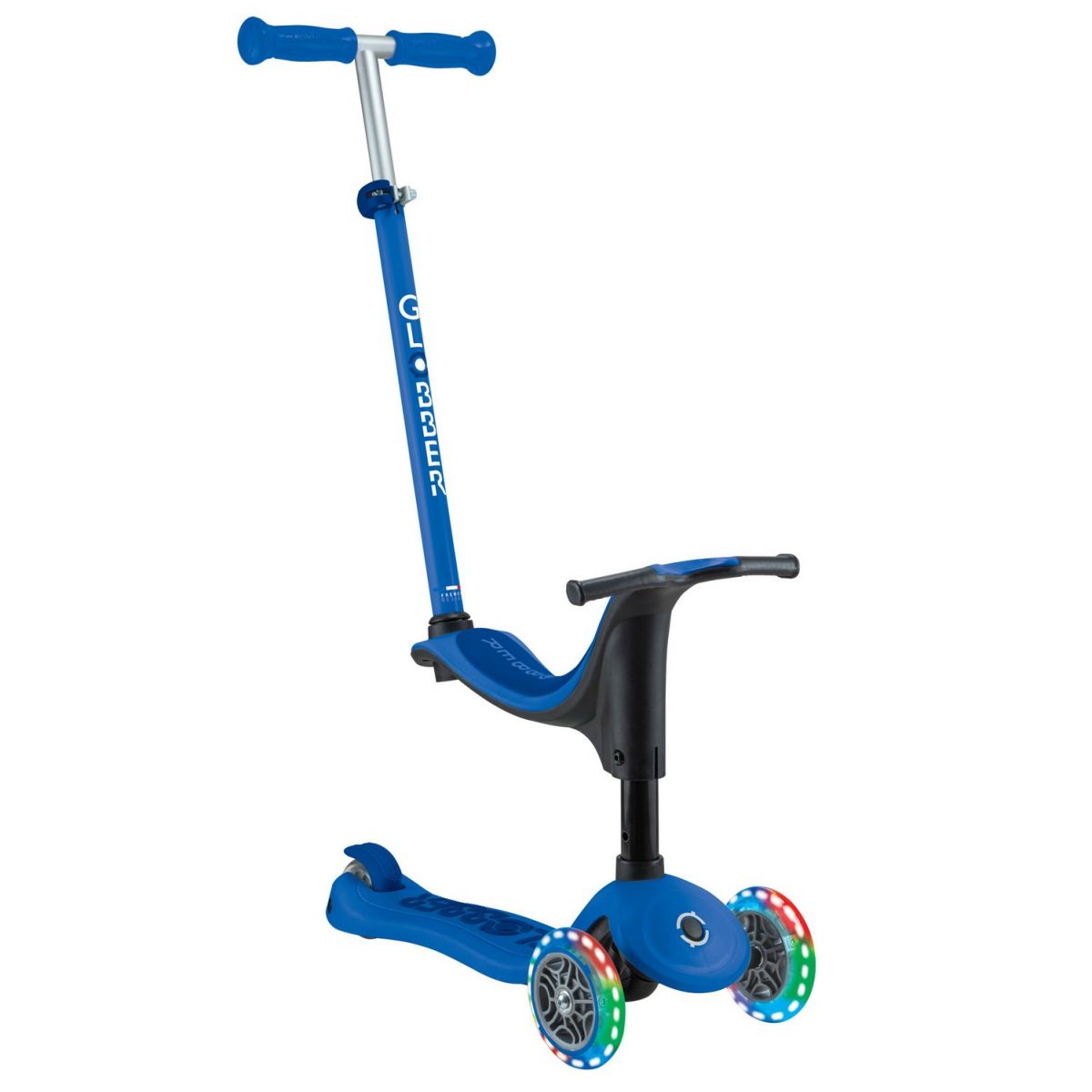Біговел-самокат Globber GO-UP sporty Lights 4in1 (Blue)