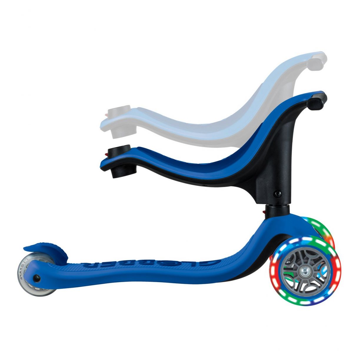 Біговел-самокат Globber GO-UP sporty Lights 4in1 (Blue)