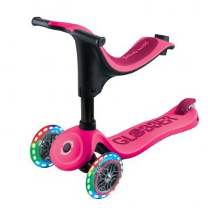 Беговел-самокат Globber GO-UP sporty Lights 4in1 (Purpur Pink)