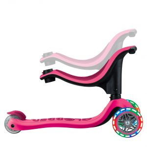 Беговел-самокат Globber GO-UP sporty Lights 4in1 (Purpur Pink)