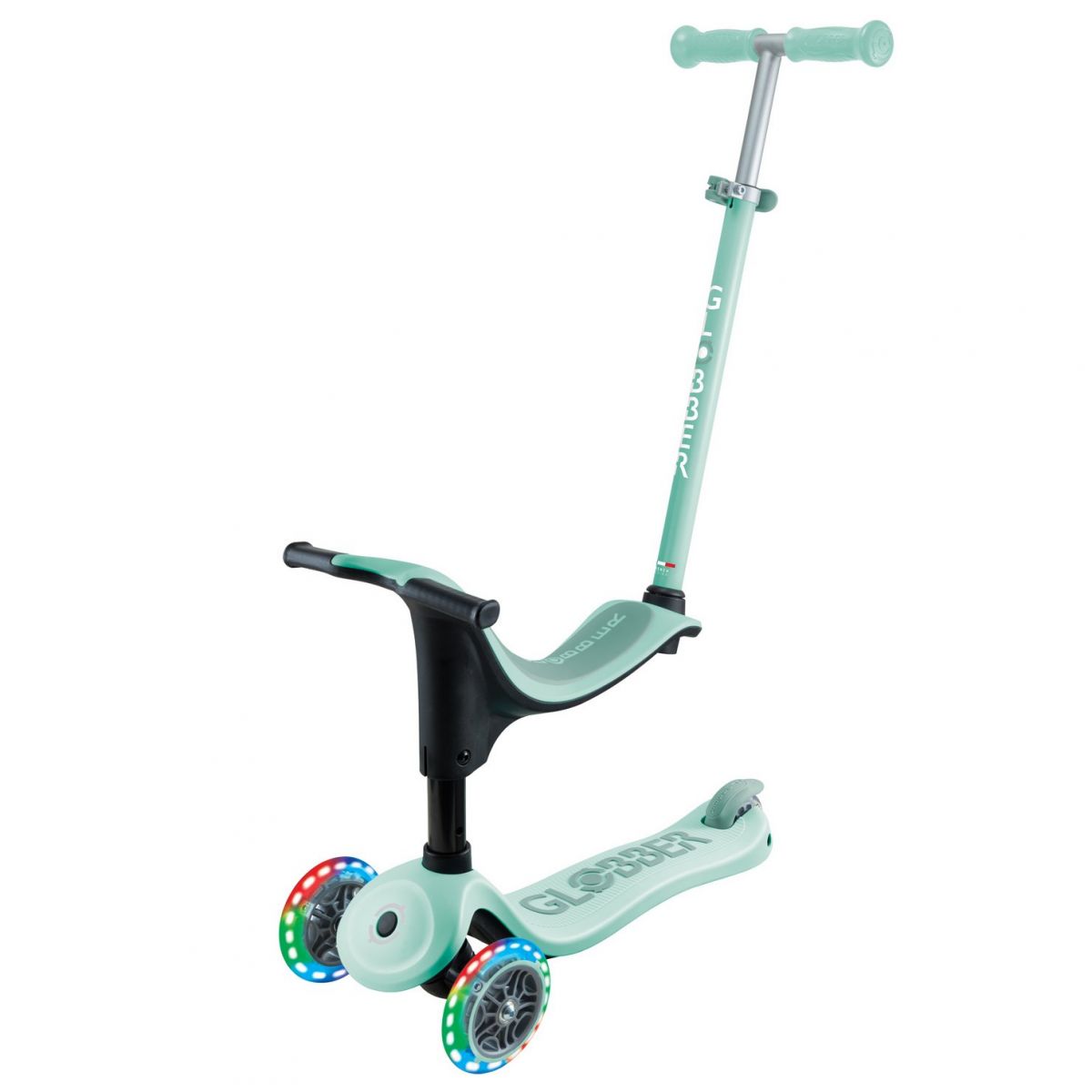 Беговел-самокат Globber GO-UP sporty Lights 4in1 (Mint Pistachio)