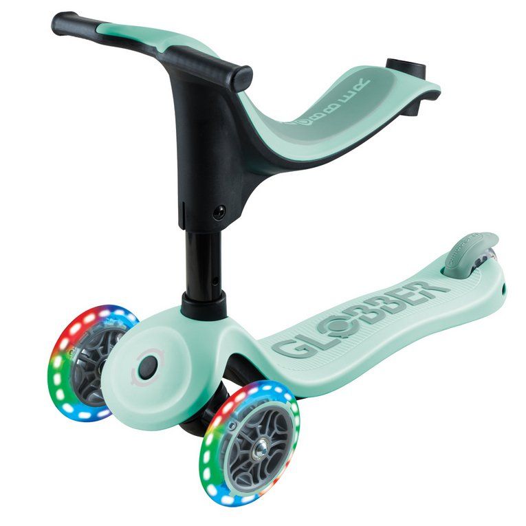 Беговел-самокат Globber GO-UP sporty Lights 4in1 (Mint Pistachio)