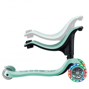 Біговел-самокат Globber GO-UP sporty Lights 4in1 (Mint Pistachio)