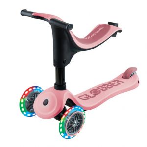Біговел-самокат Globber GO-UP sporty Lights 4in1 (Pastel Pink new)
