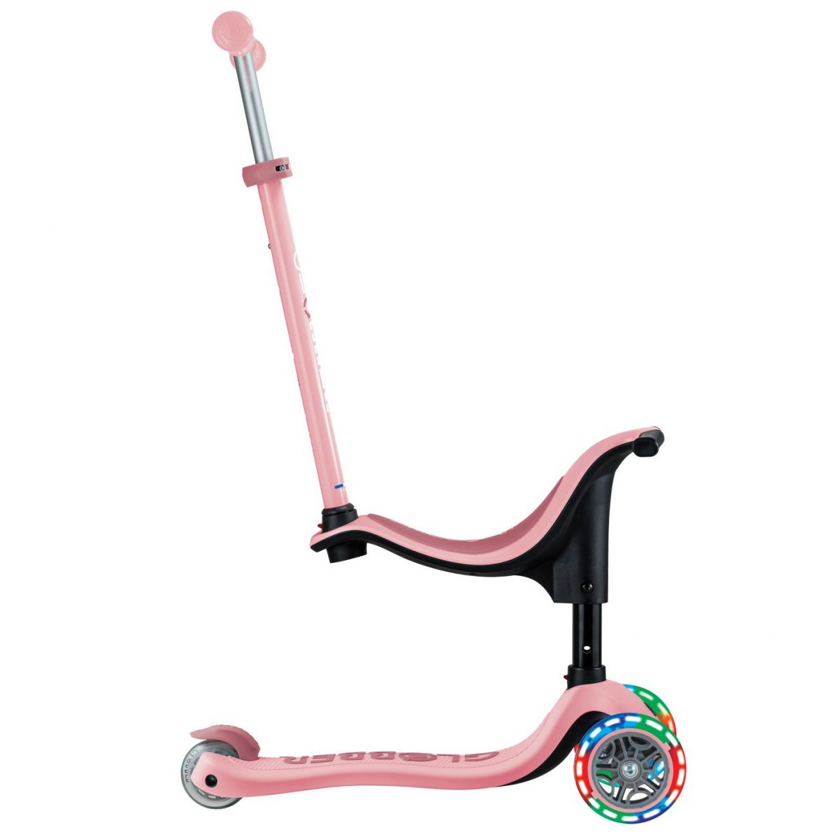 Біговел-самокат Globber GO-UP sporty Lights 4in1 (Pastel Pink new)