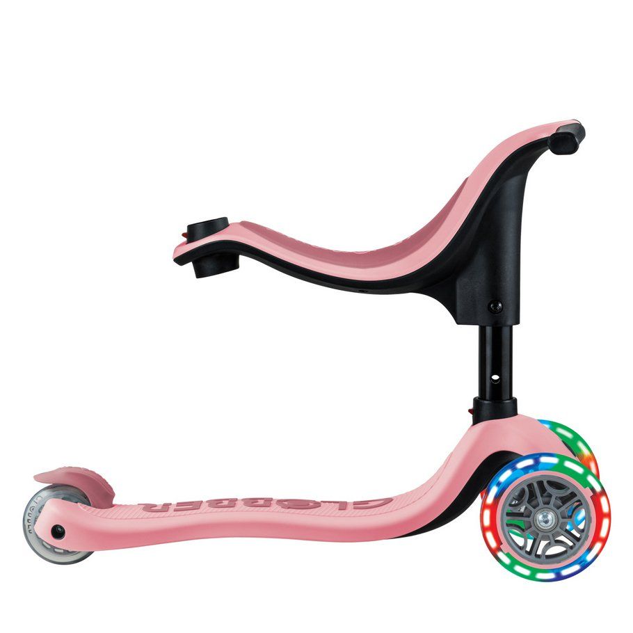 Біговел-самокат Globber GO-UP sporty Lights 4in1 (Pastel Pink new)