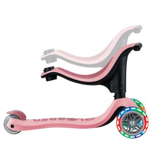 Біговел-самокат Globber GO-UP sporty Lights 4in1 (Pastel Pink new)