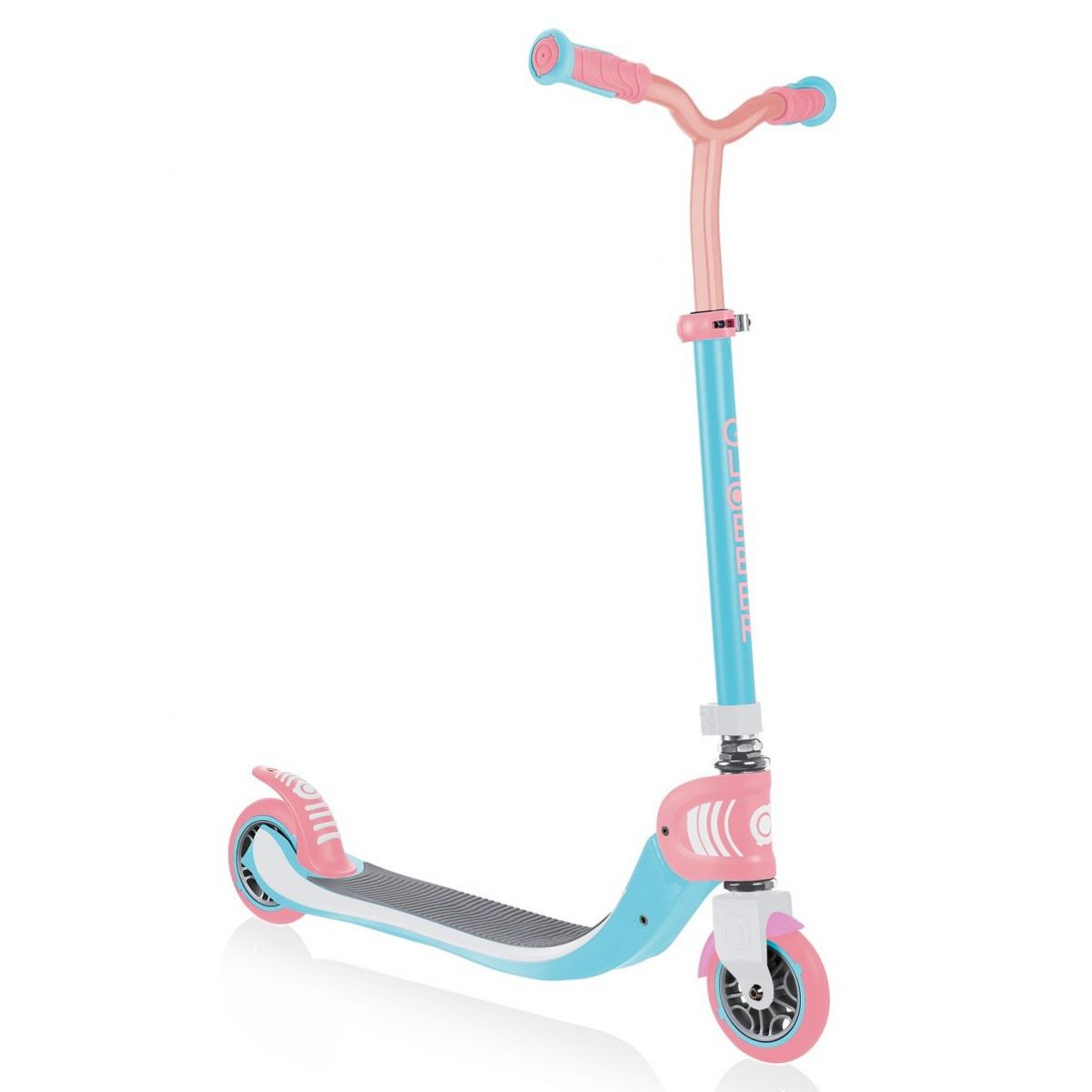 Самокат Globber Flow Foldable 125 (блакитно-рожевий)