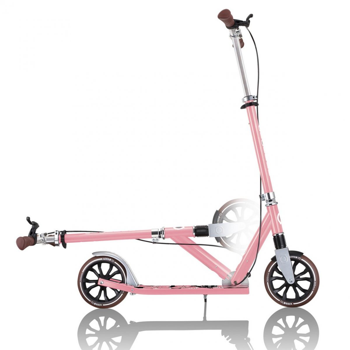 Городской самокат Globber NL 205 Deluxe (пастельно-розовый)