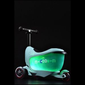 Беговел-самокат Micro Mini2Go Mint Deluxe Plus (мятный)