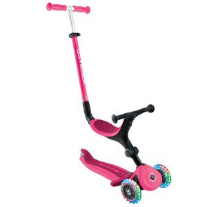 Самокат-велобег Globber GO-Up Active Lights (Neon Pink)