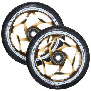 Колесо для трюкового самокату Blunt Tri Bearing 120mm - 30mm Wheel (Gold - Black)