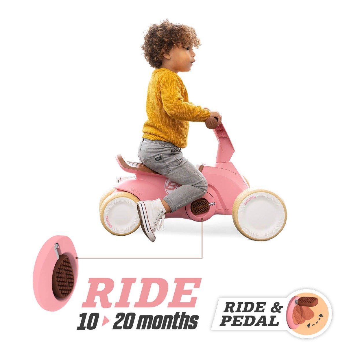 Беговел Berg Go2 (retro pink) — купить в интернет-магазине