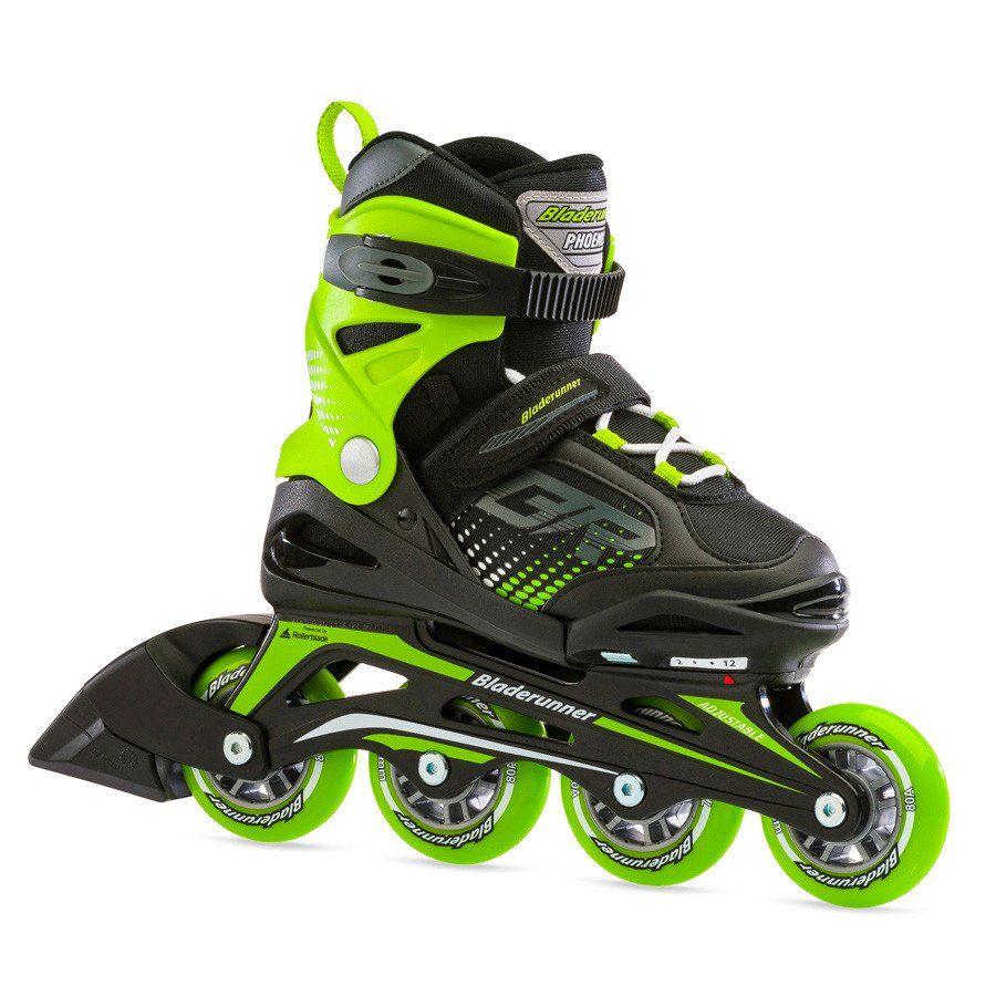 Ролики Rollerblade Bladerunner (black-green) 2023