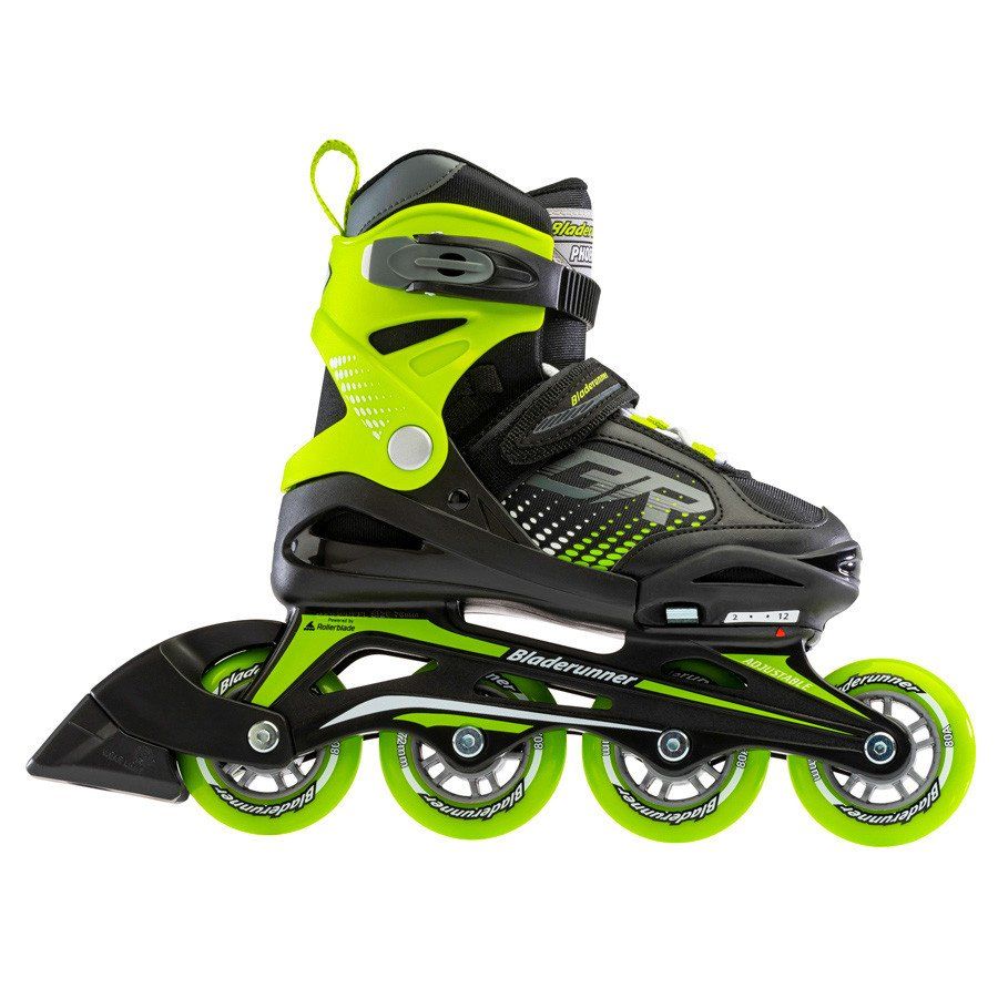 Ролики Rollerblade Bladerunner (black-green) 2023