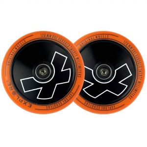 Колесо для трюкового самоката Explore 120 mm Full Core (Black-orange)