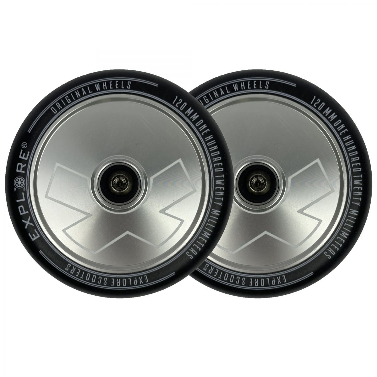 Колесо для трюкового самоката Explore 120 mm Full Core (Silver)