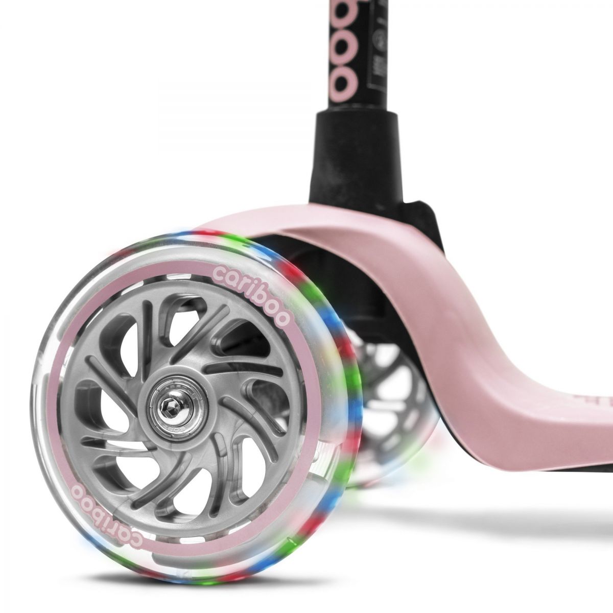 Біговел-самокат Cariboo Twist 3 LED (Pastel Pink)