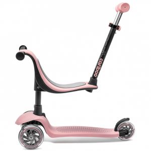 Біговел-самокат Cariboo Twist 3 LED (Pastel Pink)