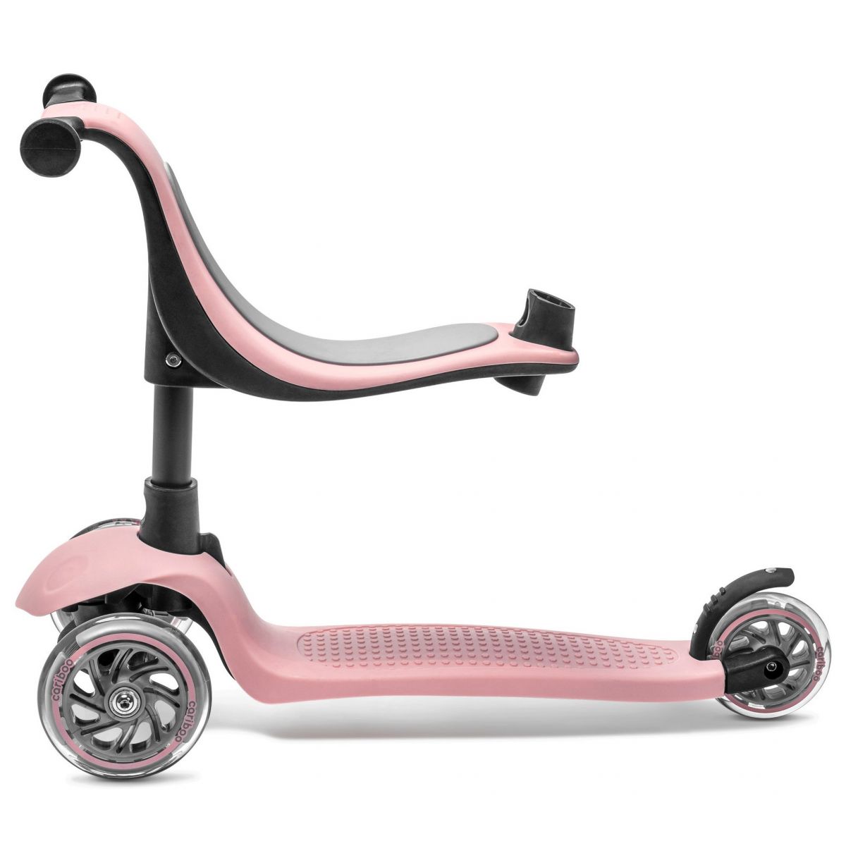 Біговел-самокат Cariboo Twist 3 LED (Pastel Pink)