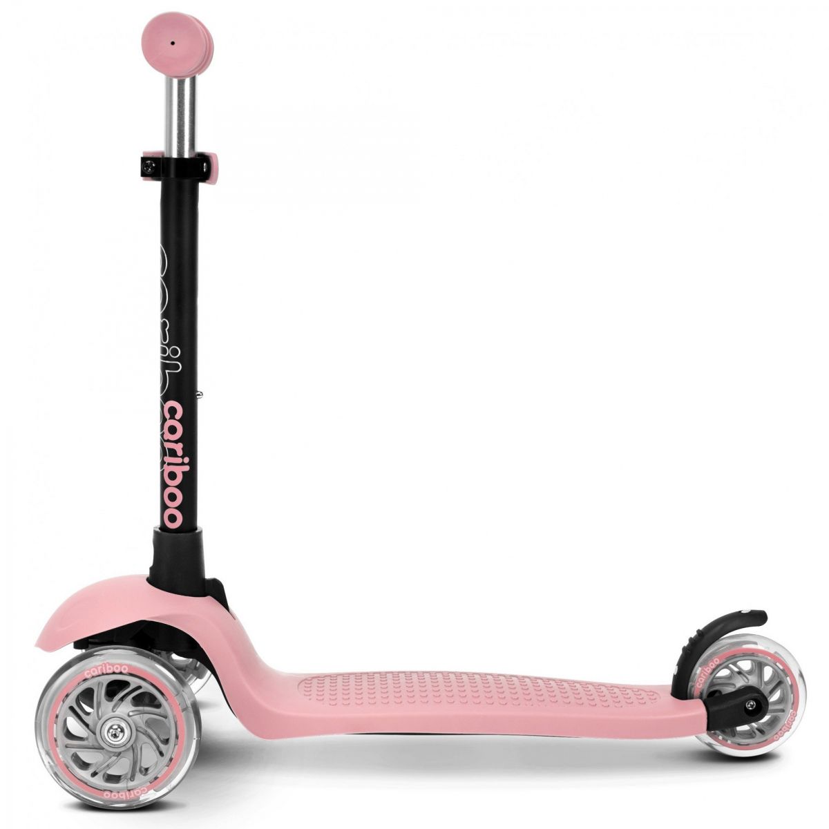 Біговел-самокат Cariboo Twist 3 LED (Pastel Pink)