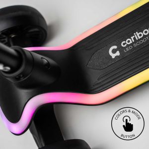 Самокат дитячий Cariboo LED star (black)
