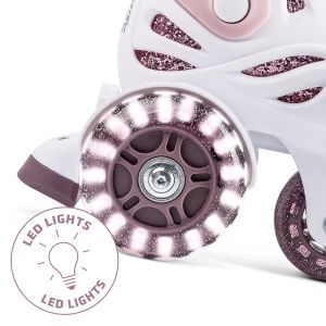 Ролики Cariboo Ballerina (pink-purple LED)