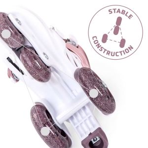 Ролики Cariboo Ballerina (pink-purple LED)