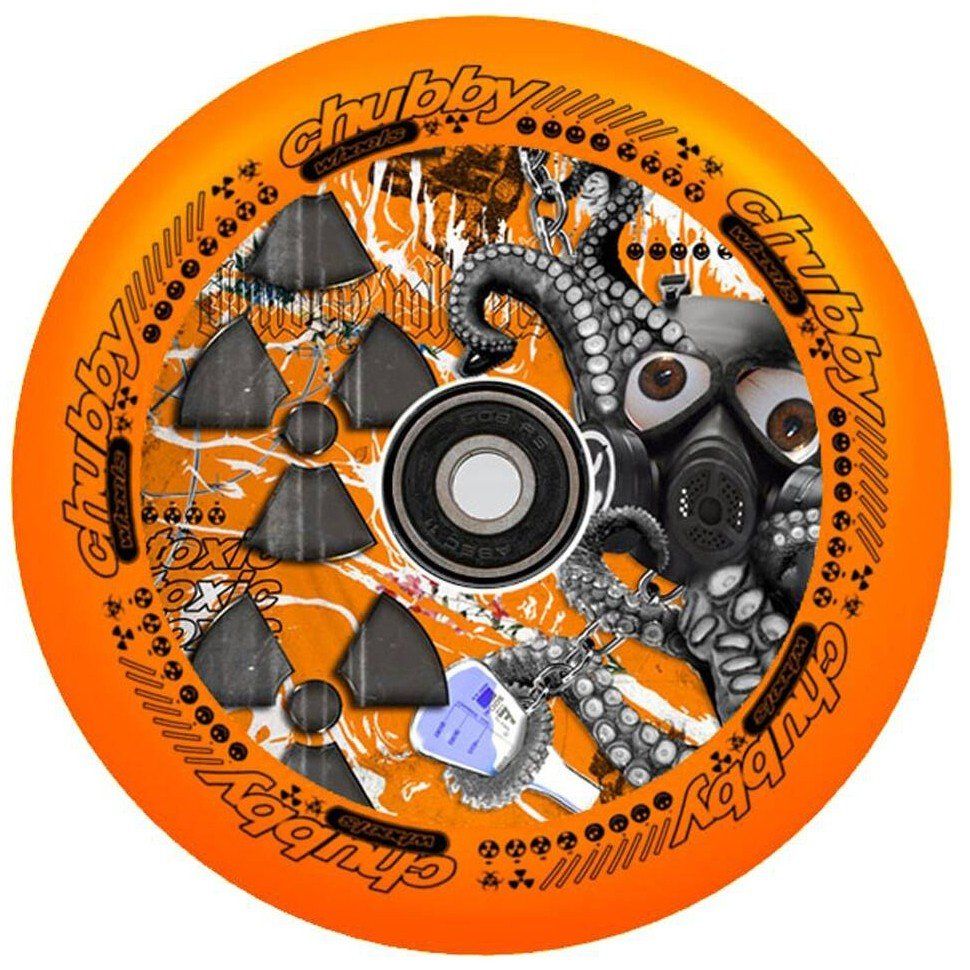 Колесо для трюкового самокату Chubby Lab Radioactive Orange 110mm Pro Scooter Wheel