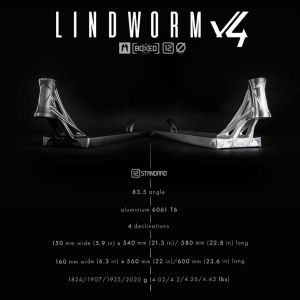 Дека Ethic Lindworm V4 170W 620L Pro Scooter Deck (Black)