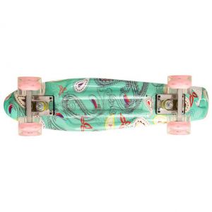 Скейтборд Movino Graffiti 22" LED (зелений)