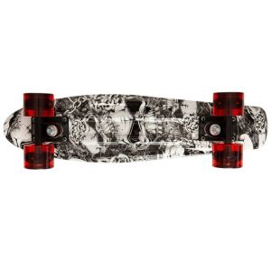 Скейтборд Movino Graffiti 22" LED (сірий)