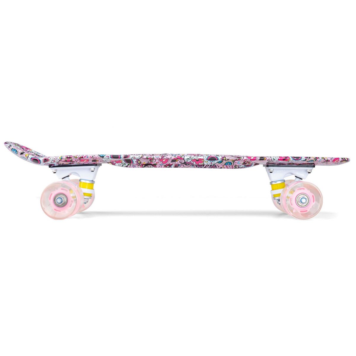 Скейтборд Movino Graffiti 22" LED (рожевий)