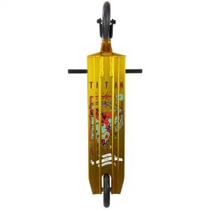 Трюковой самокат District Titan Complete Scooter (Ano Gold - Black)