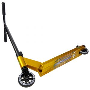 Трюковой самокат District Titus Complete Scooter (Ano Gold - Black)