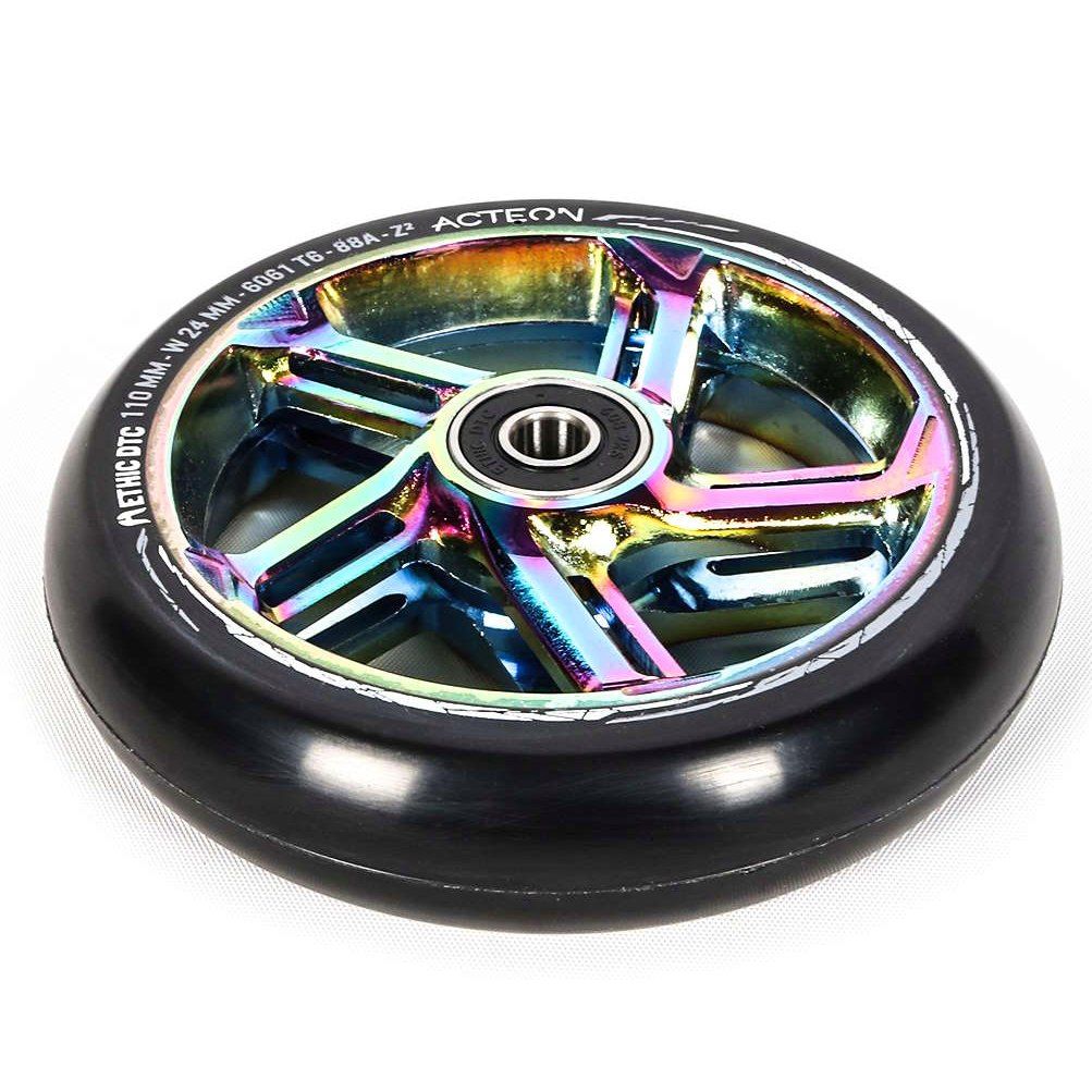 Колесо для трюкового самоката Ethic Acteon 110mm Pro Scooter Wheel (Rainbow)