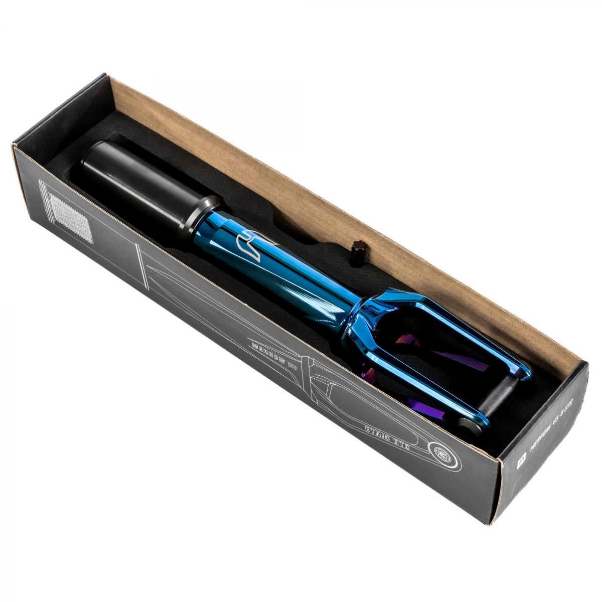 Вилка Ethic Merrow V3 IHC Pro Scooter Fork (Blue chrome)