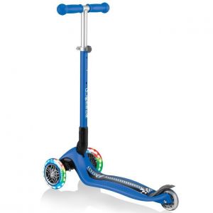 Самокат Globber My Free Primo Foldable Lights (Navy Blue - Racing)