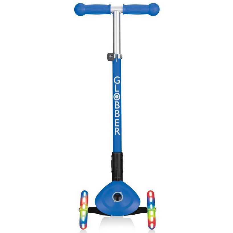 Самокат Globber My Free Primo Foldable Lights (Navy Blue - Racing)