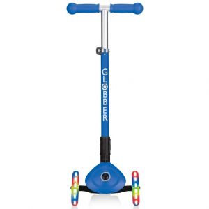 Самокат Globber My Free Primo Foldable Lights (Navy Blue - Racing)