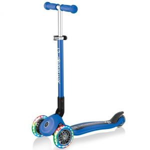 Самокат Globber My Free Primo Foldable Lights (Navy Blue - Racing)